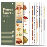 BIROYAL Happy Planer Sticker Set, Easy Remove, Multicolour Stickers for Diary, Planner and Calendar, Scrapbook Accessory, Jungle Season Theme, 30 Sheets